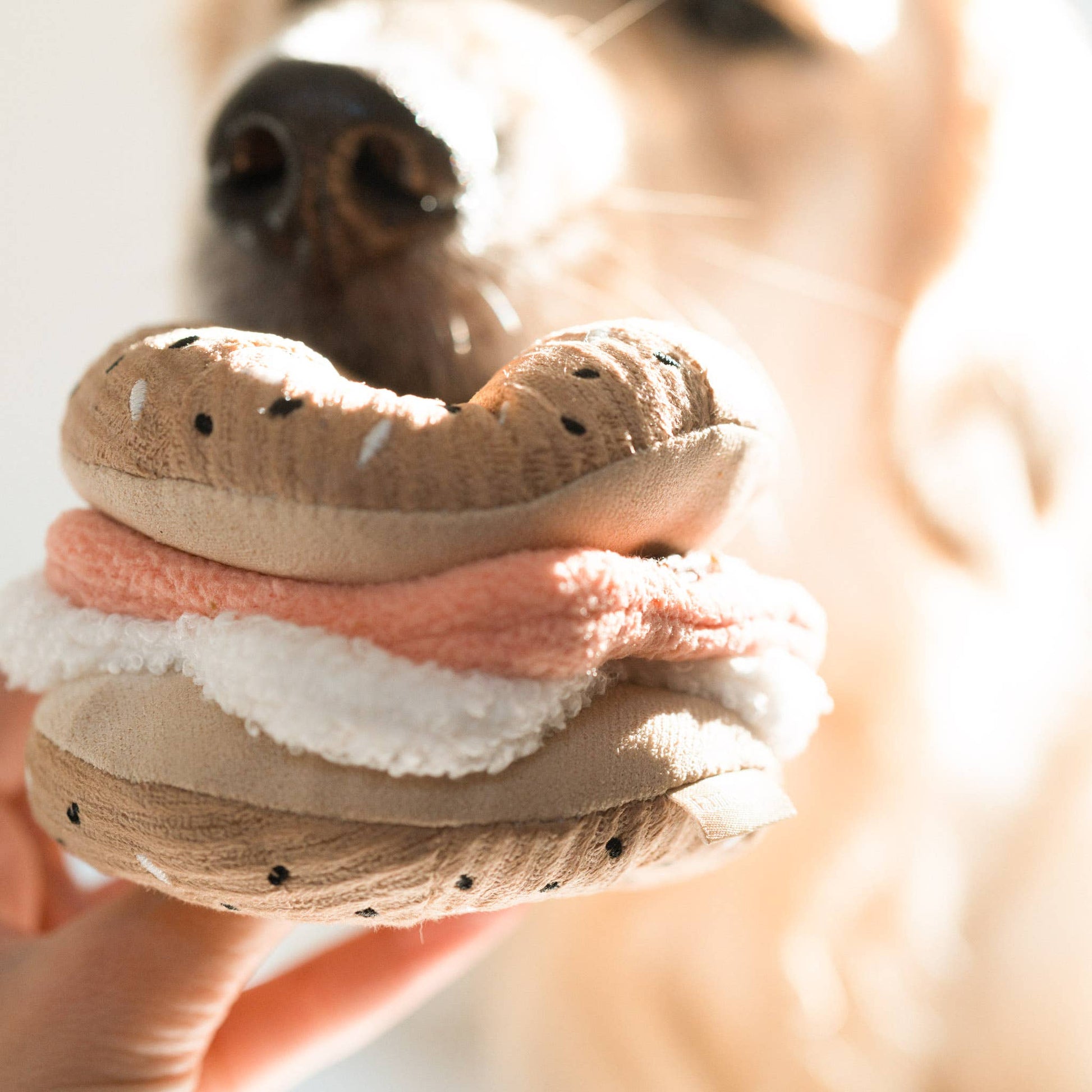 Bagel + Pickle enrichment dog toy