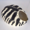 Zebra Wool Cocoon Basket
