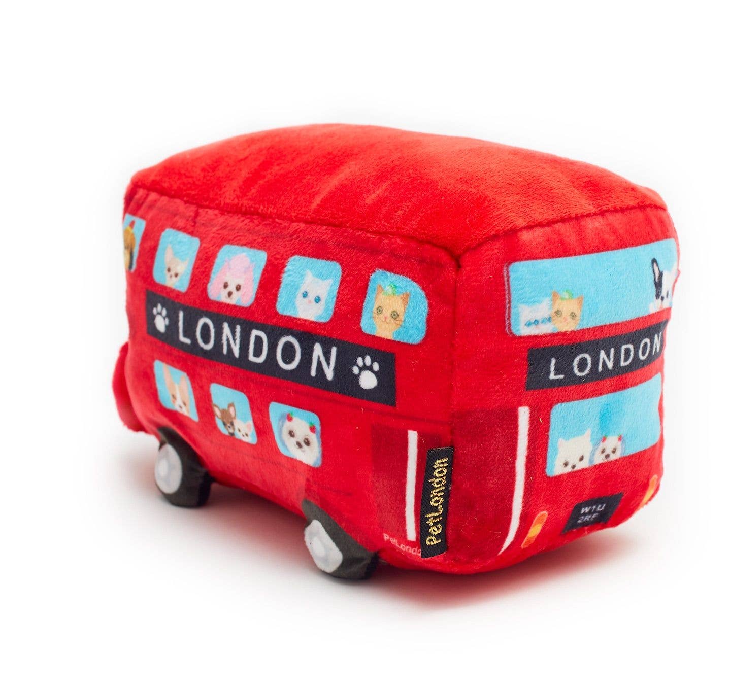 London Bus Plush Dog Toy