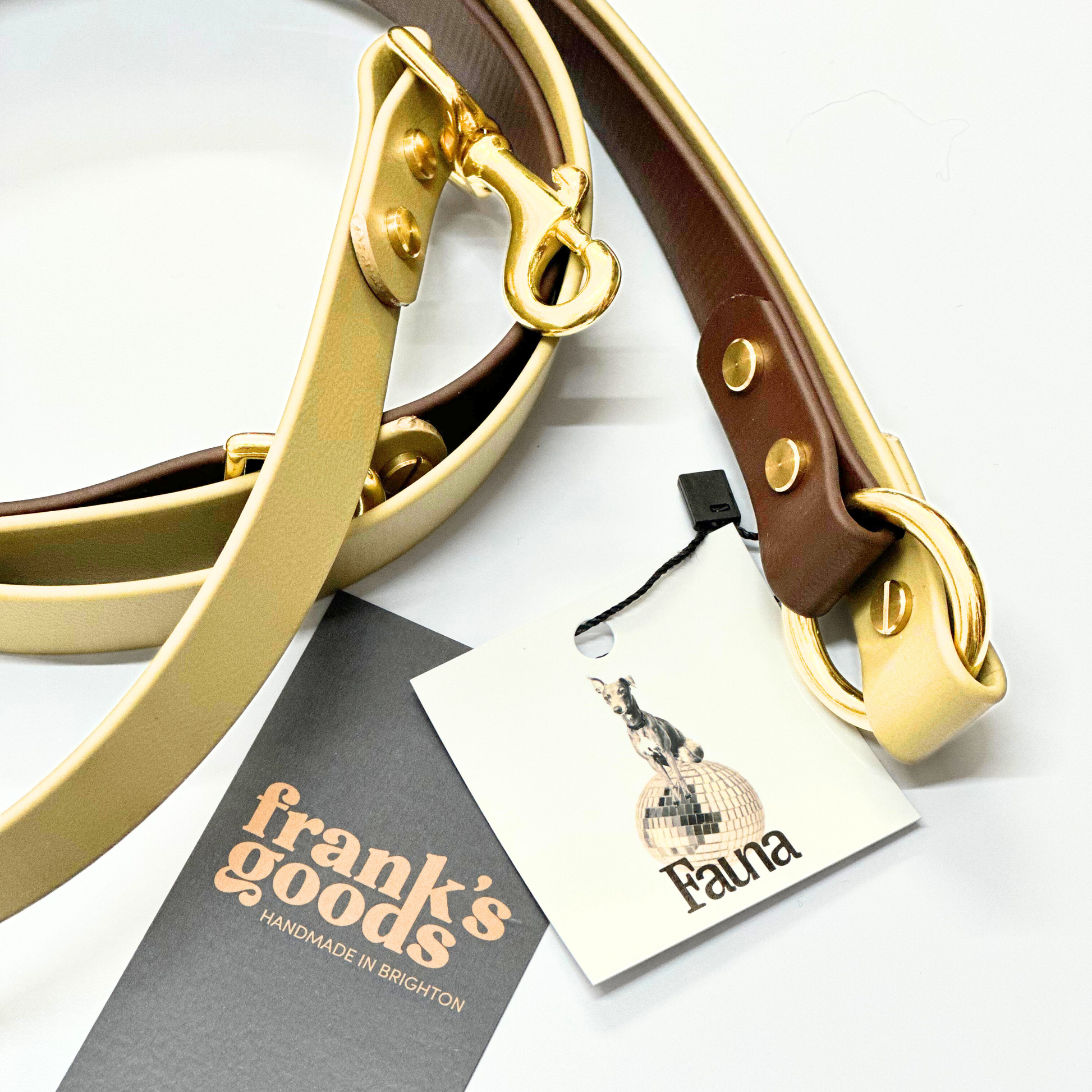 Loki Multiway Dog Lead in Khaki & Brown