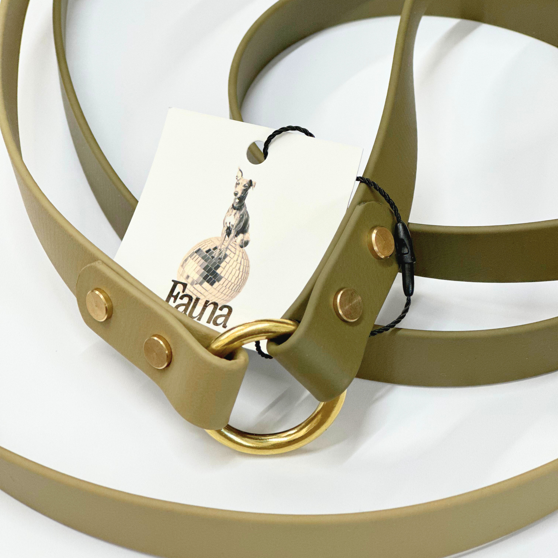 Bentley Multiway Dog Lead in Olive & Khaki