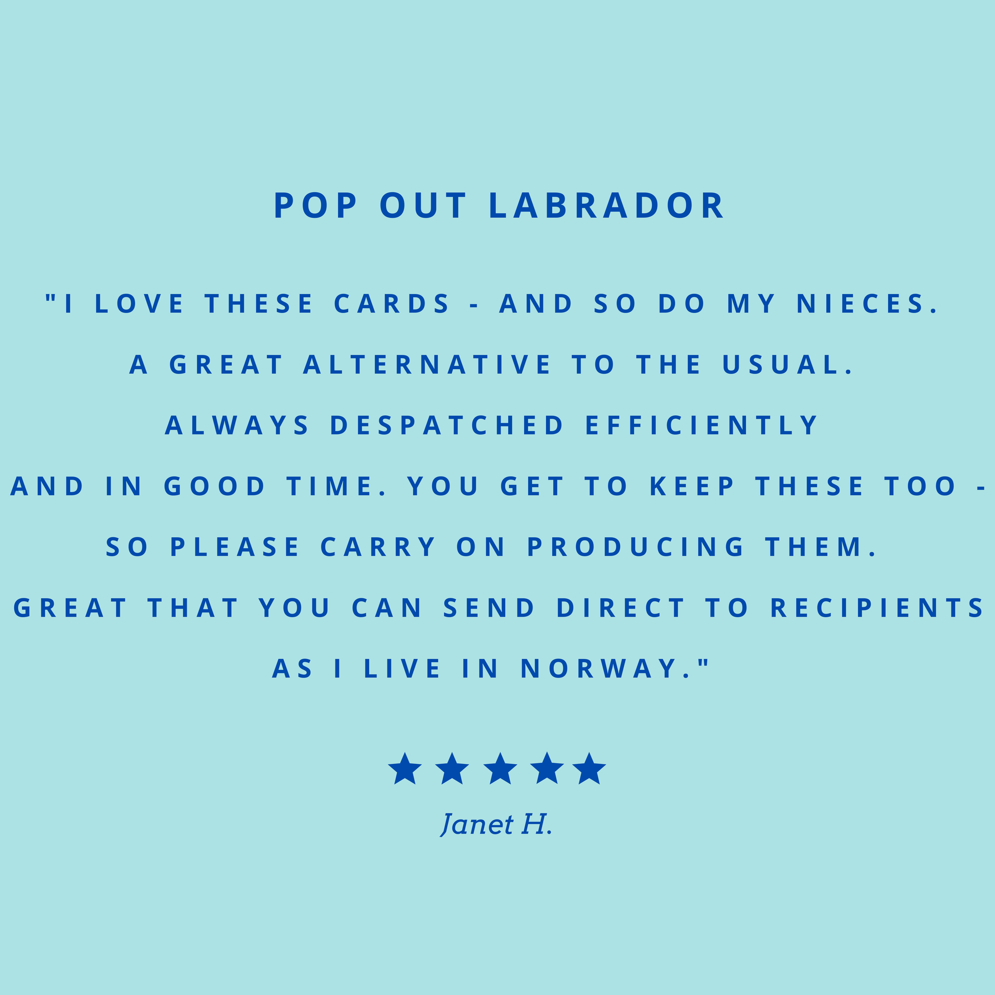 Pop Out Labrador Greeting Card