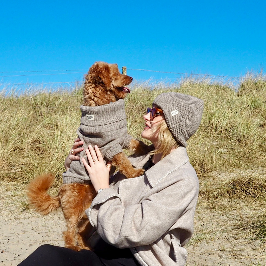 Oatmeal British Wool Beanie Hat