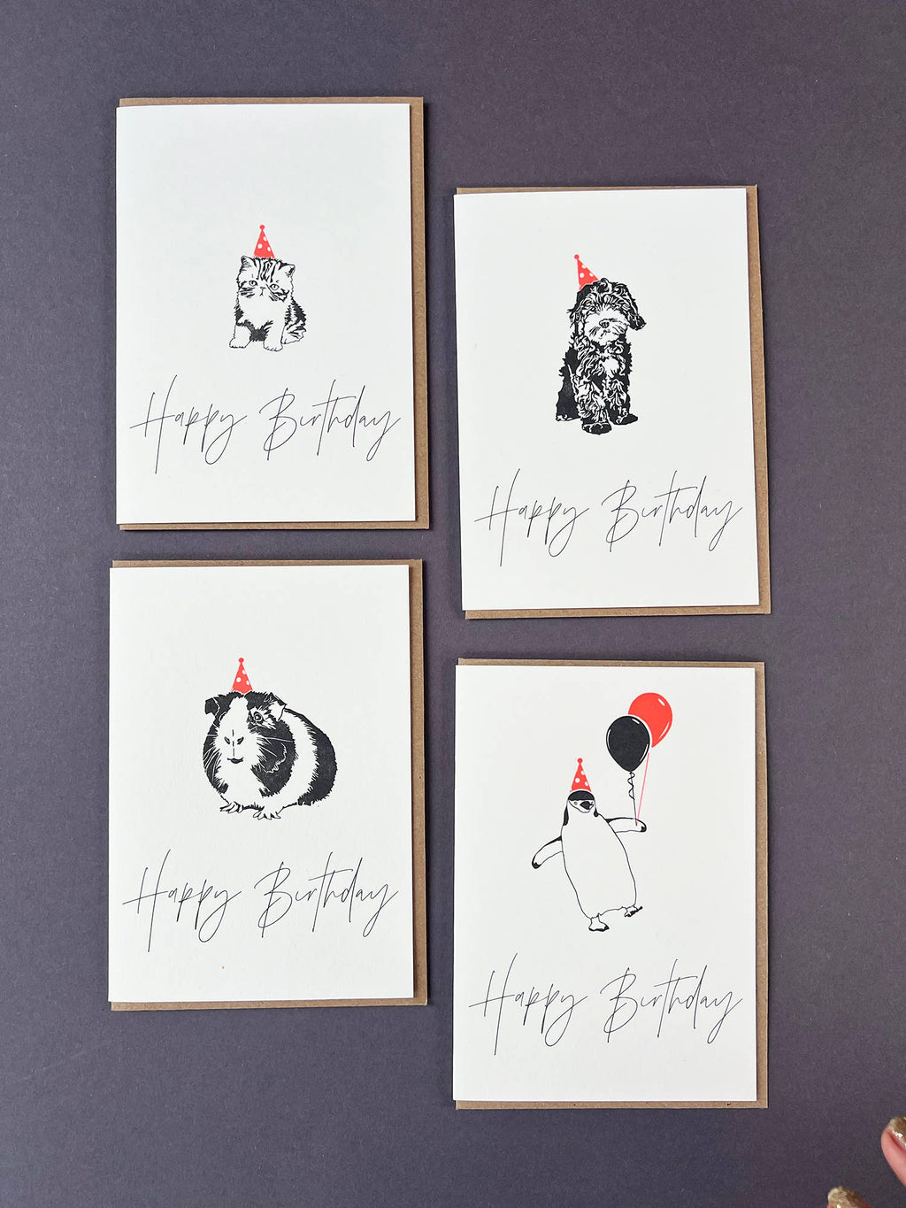 Birthday Pug Letterpress Card | Dog Birthday Card