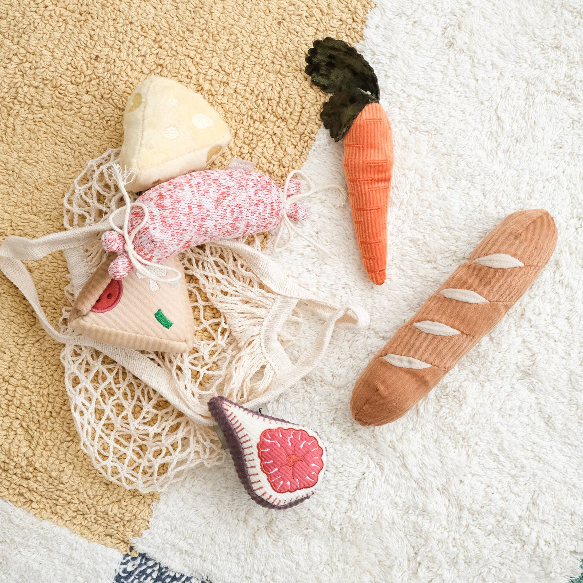 Mini Grocer enrichment dog toy