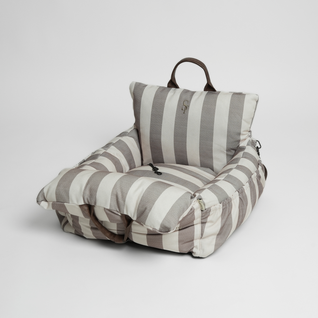 Lara Dog Striped Car Seat
