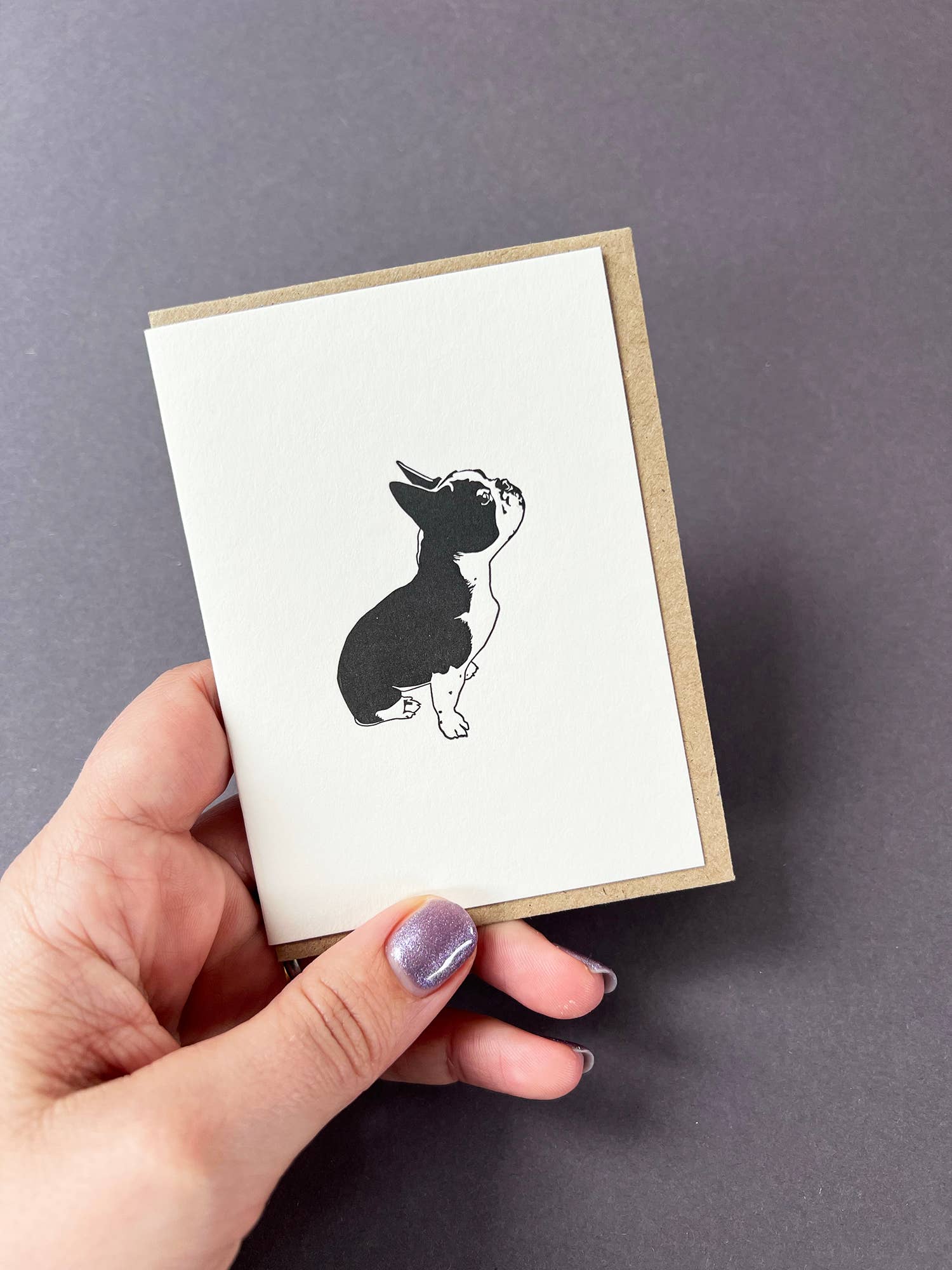 French Bulldog Card