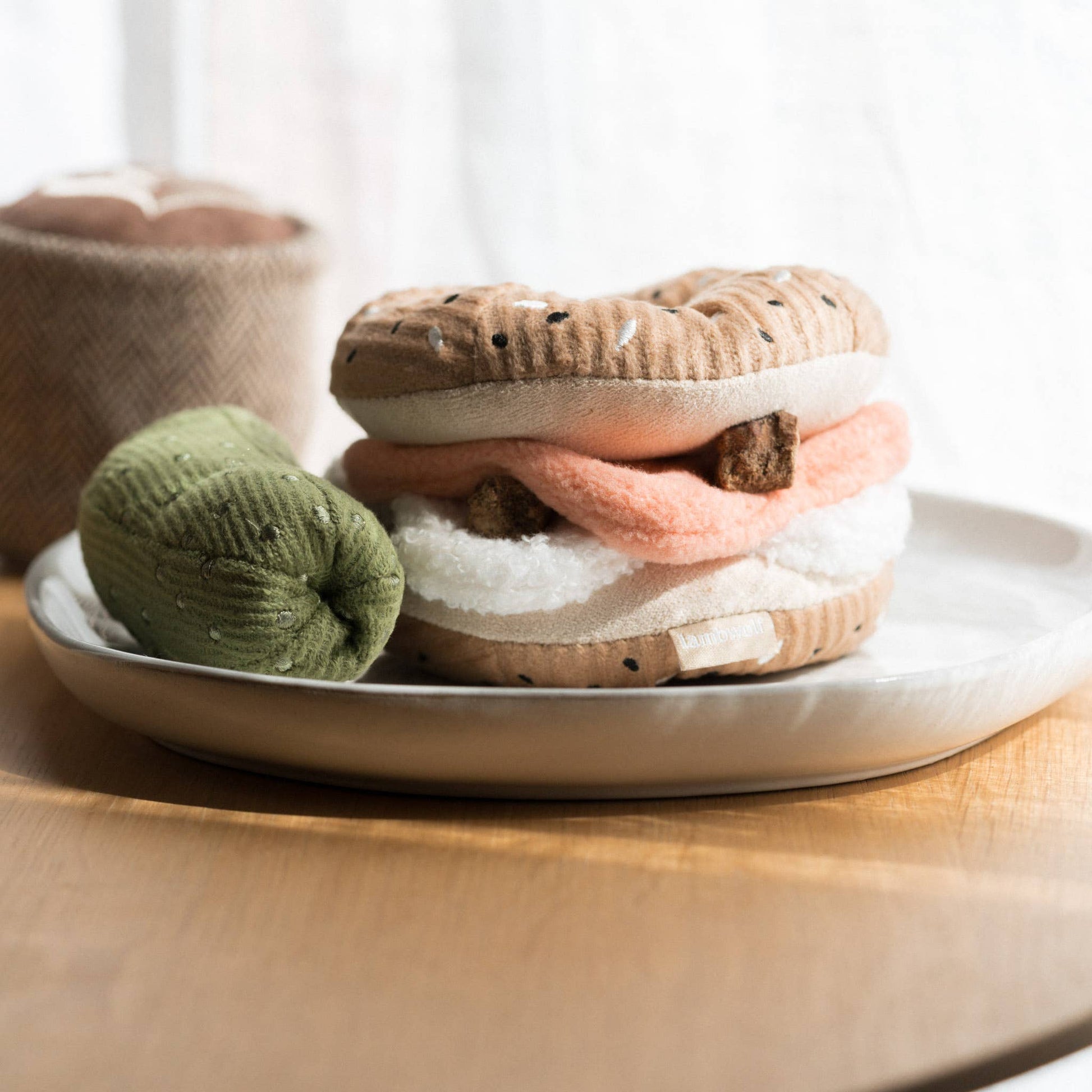 Bagel + Pickle enrichment dog toy