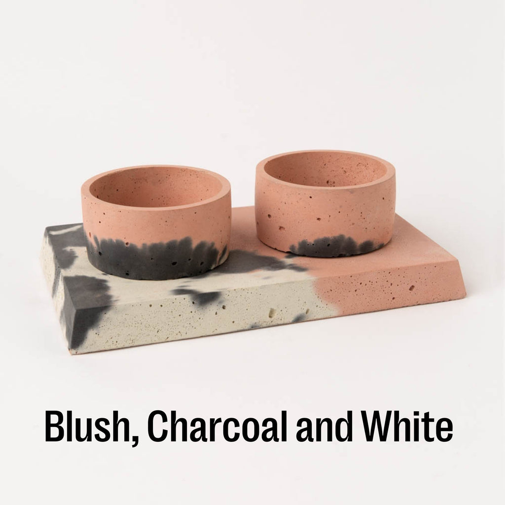 Concrete Pet Bowl Set by Smith & Goat