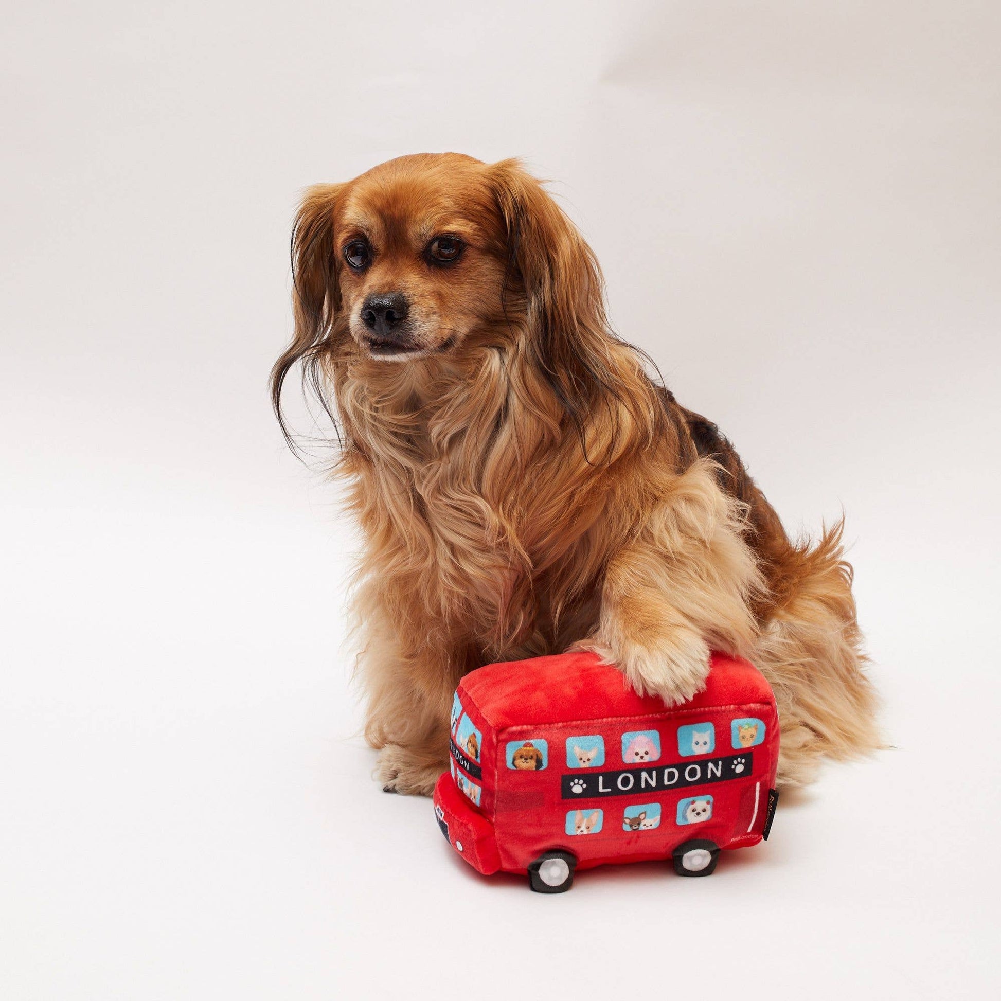 London Bus Plush Dog Toy