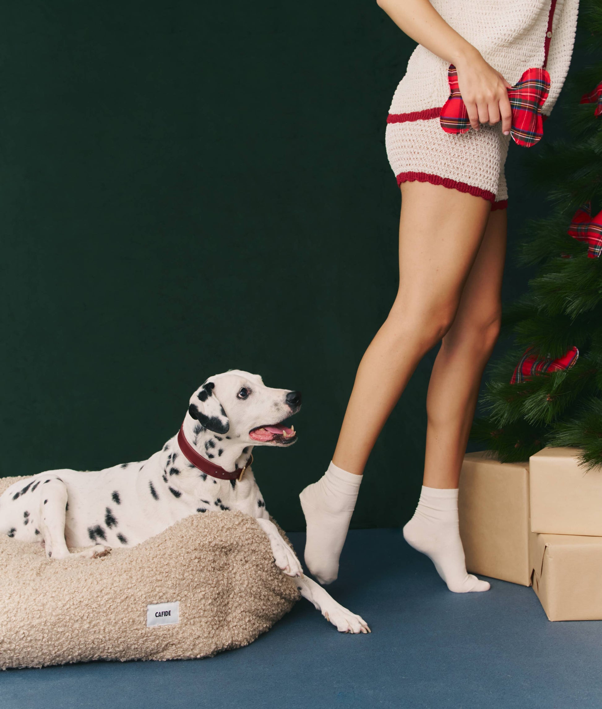 Beige Sheepdog Bed, Snozy