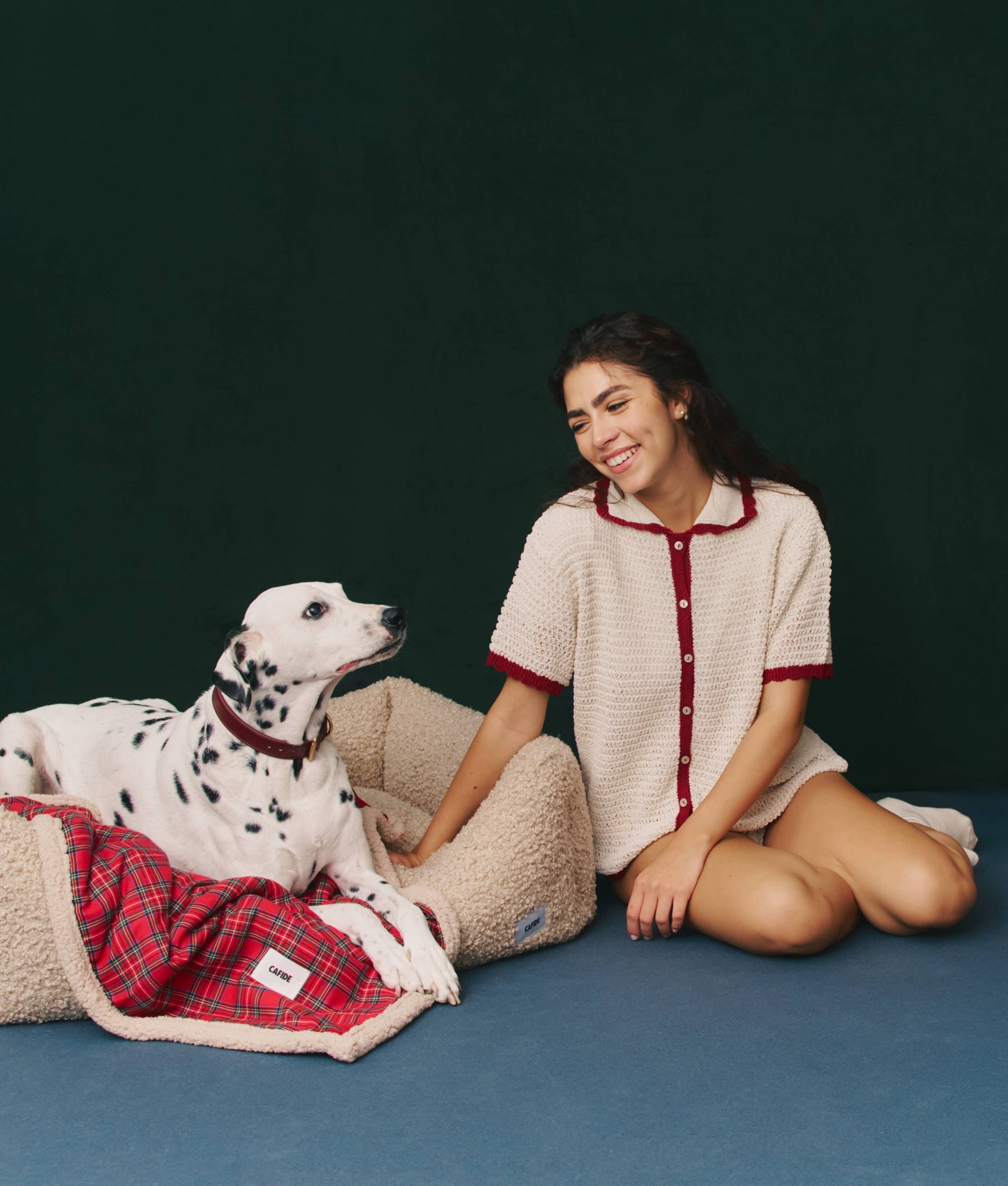 Beige Sheepdog Bed, Snozy