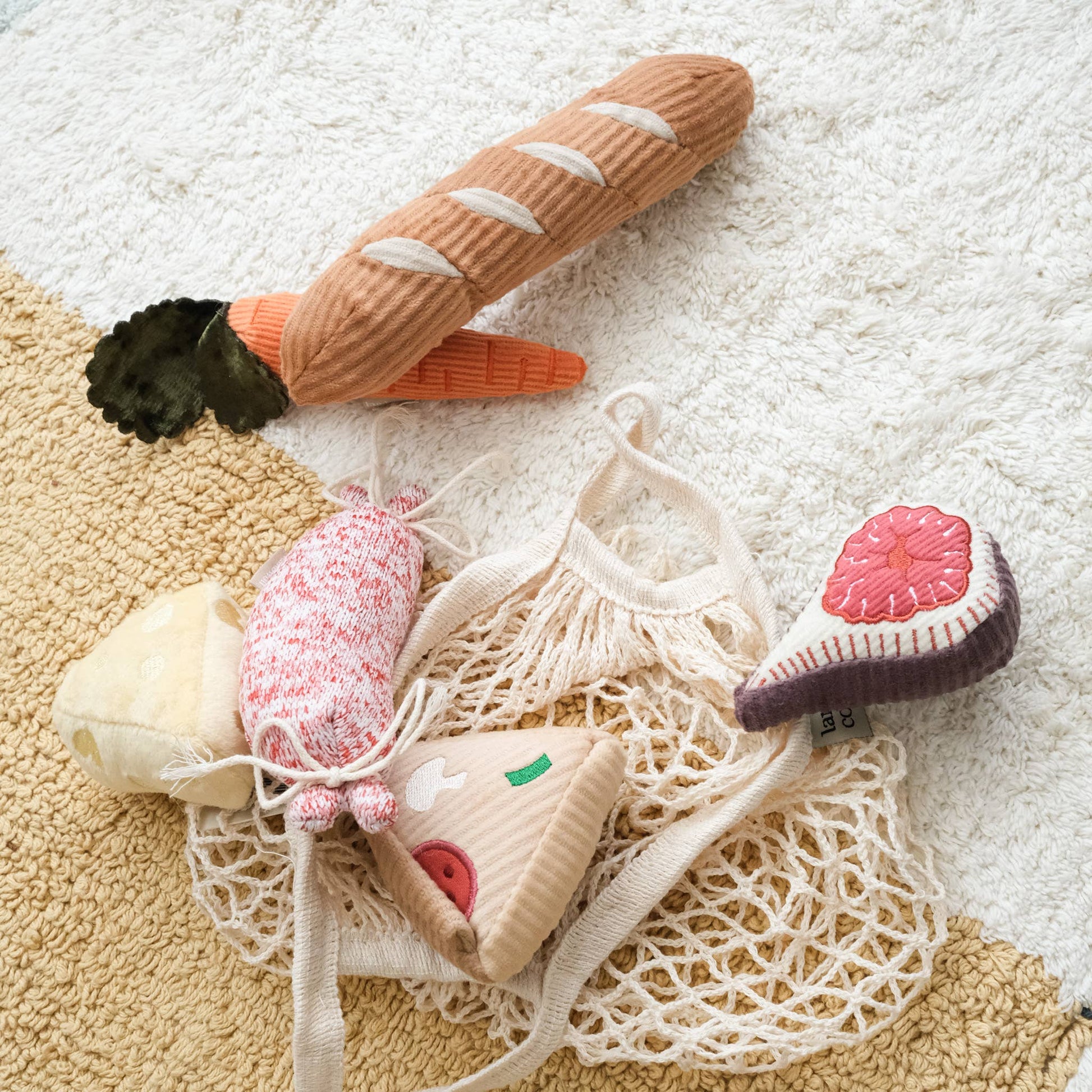 Mini Grocer enrichment dog toy