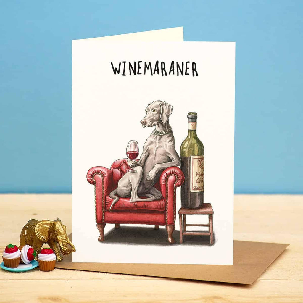 Winemaraner Card - Everyday Card - Funny