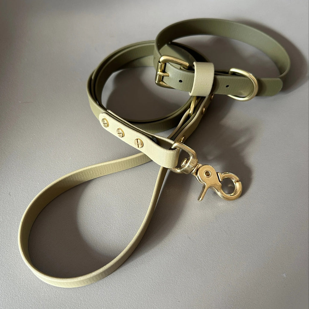 Bentley Olive & Khaki Colour Block Collar