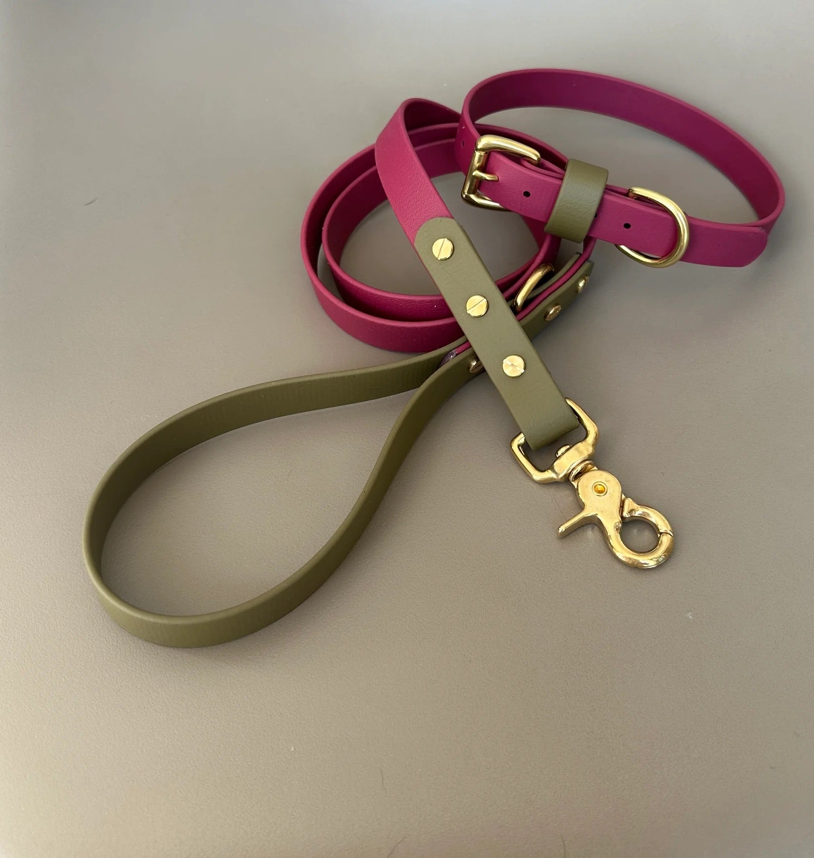 Dottie Wine & Olive Colour Block Lead