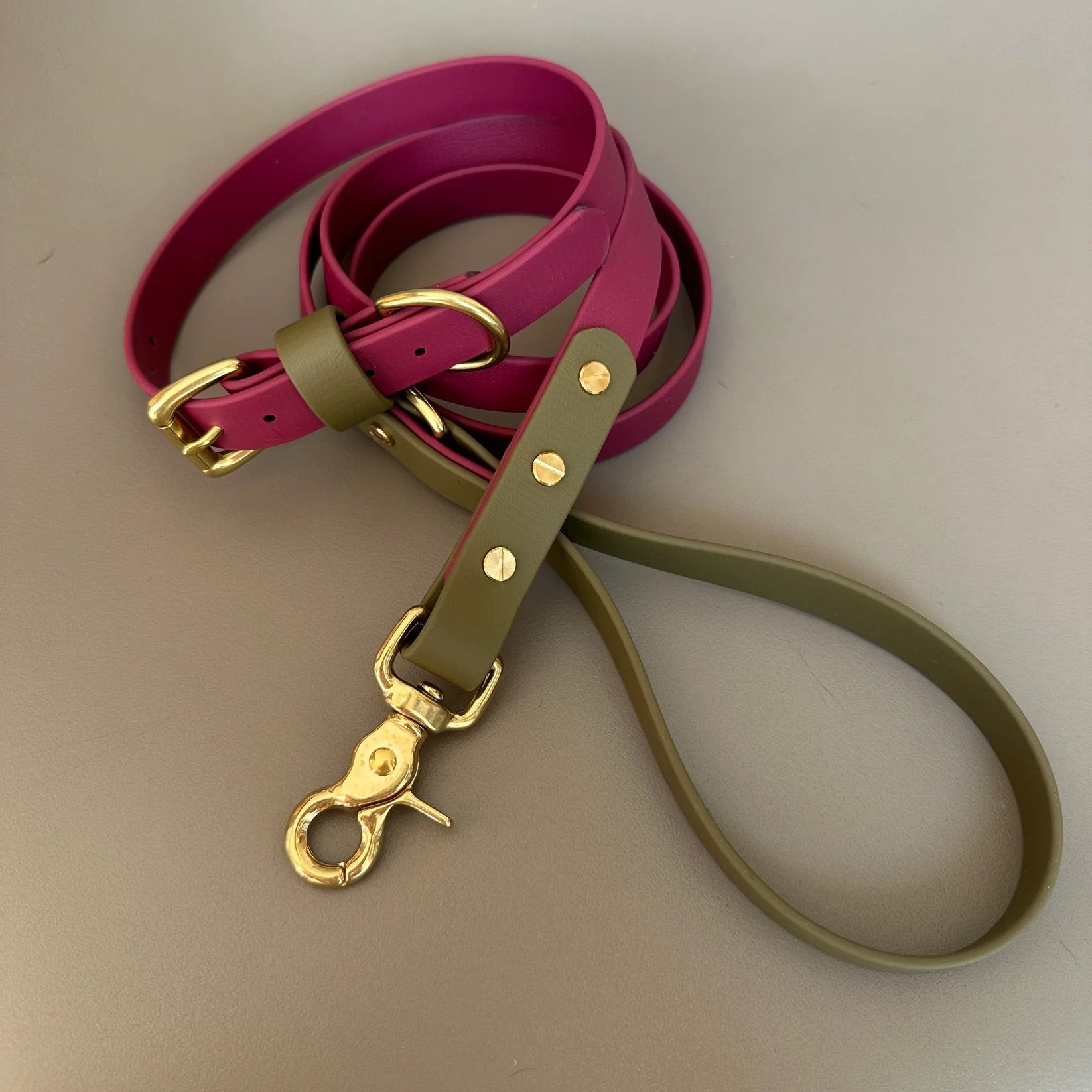 Dottie Wine & Olive Colour Block Lead