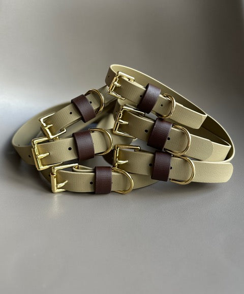 Loki Khaki & Brown Colour Block Collar