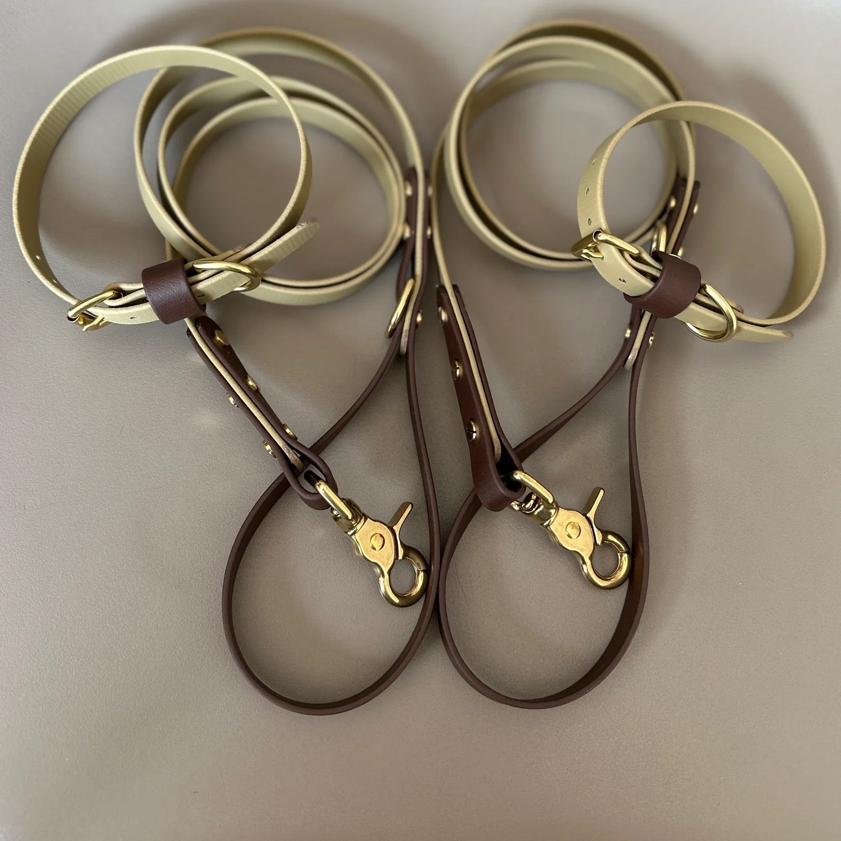 Loki Olive & Brown Colour Block Lead