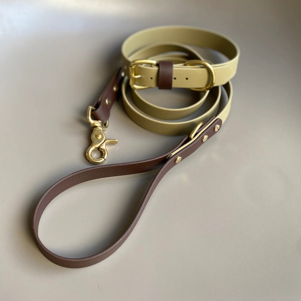 Loki Khaki & Brown Colour Block Collar