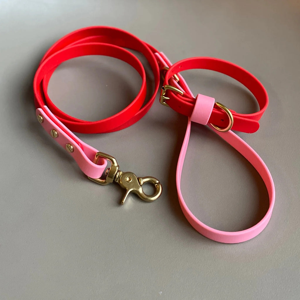 Love Red & Pink Colour Block Lead