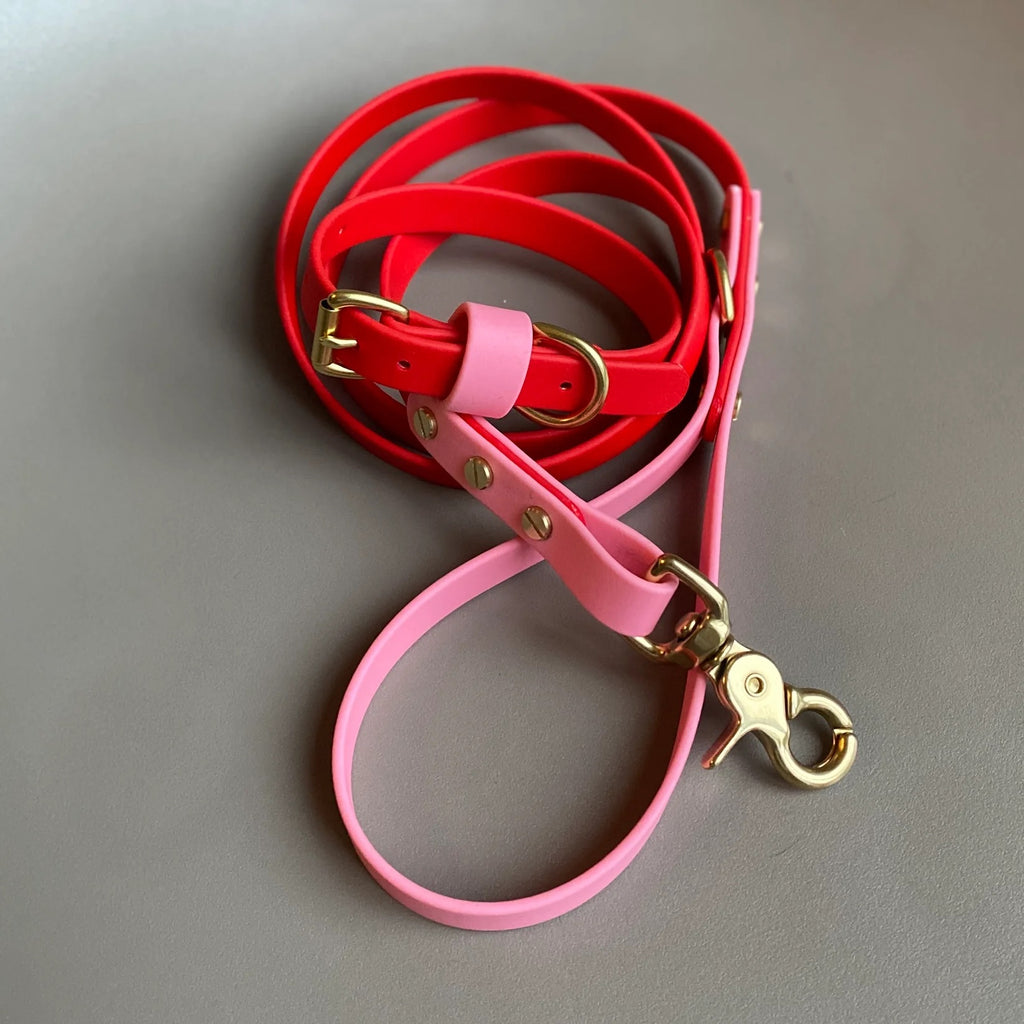 Love Red & Pink Colour Block Lead