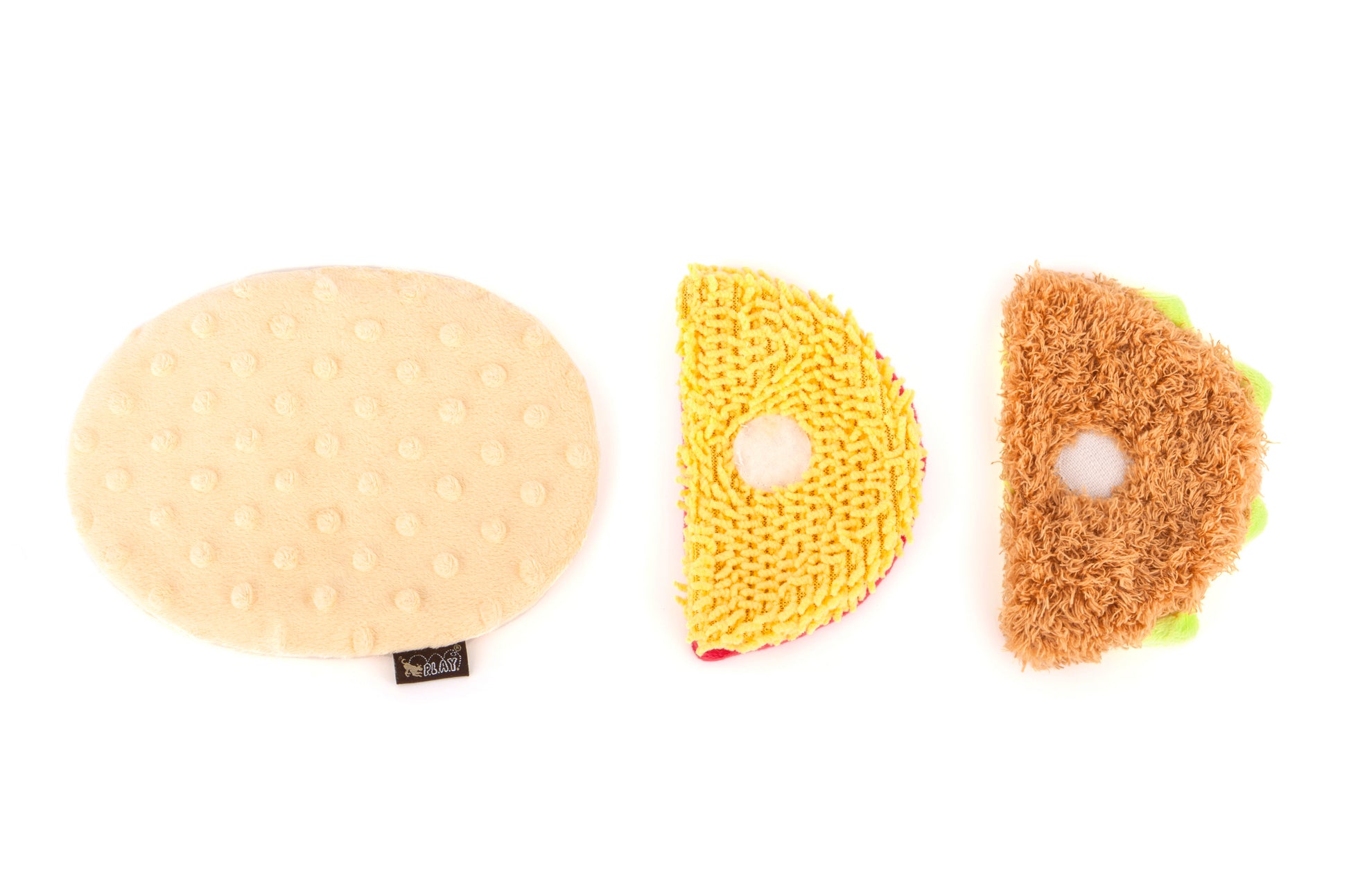 Taco dog toy