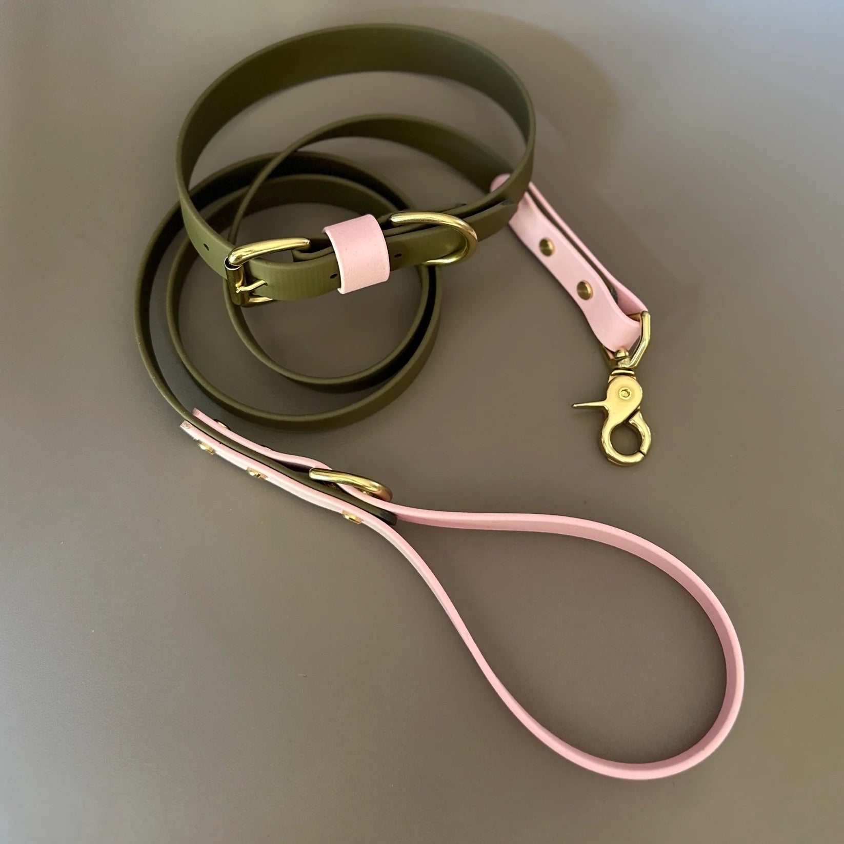Petra Olive & Pastel Pink Colour Block Lead