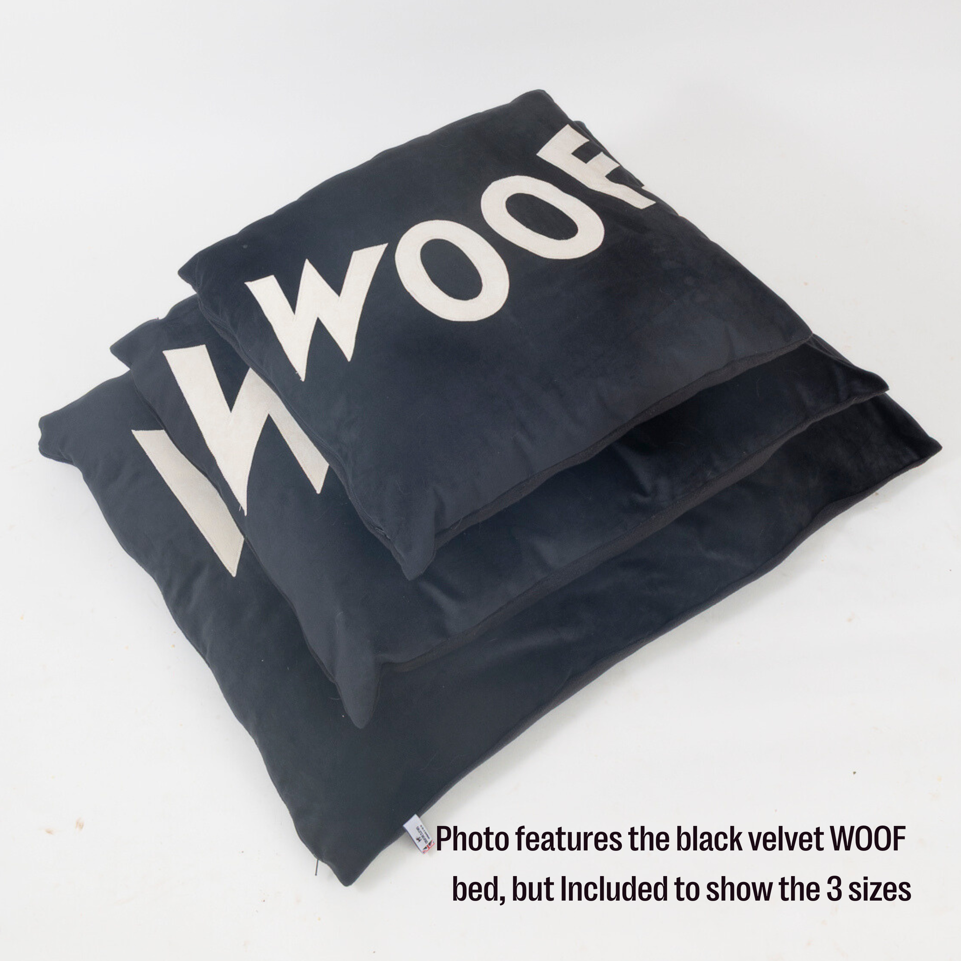 Dog Bed Big WOOF in Denim