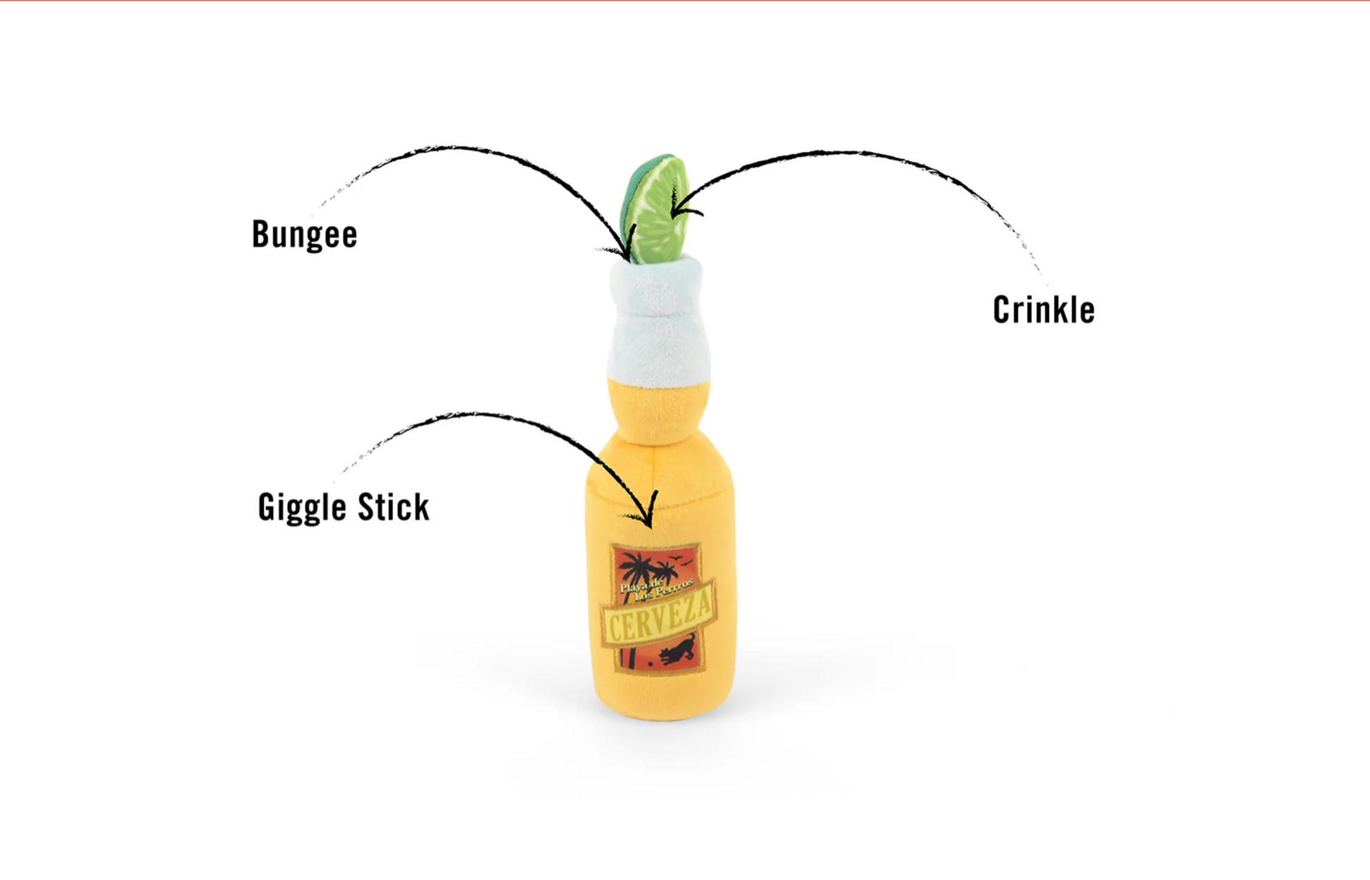 Canine Cerveza dog toy