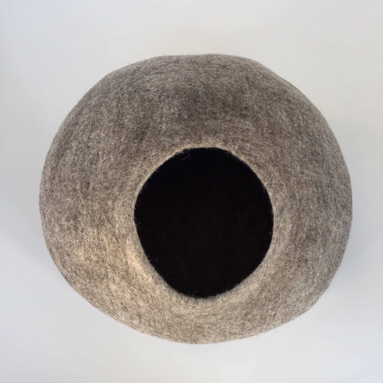 Solid Colour Wool Cocoon Basket