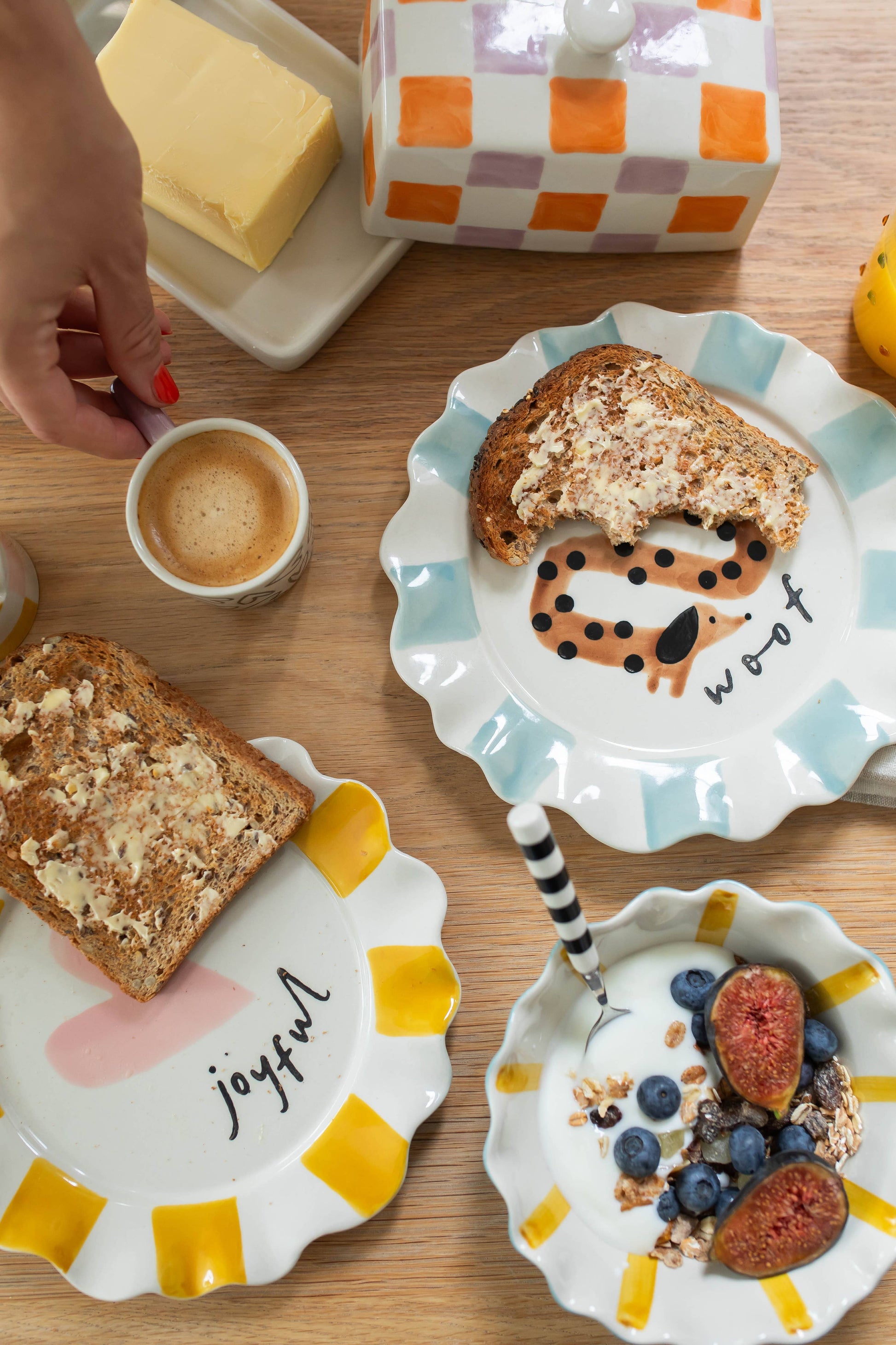 Woof Sausage Dog Plate
