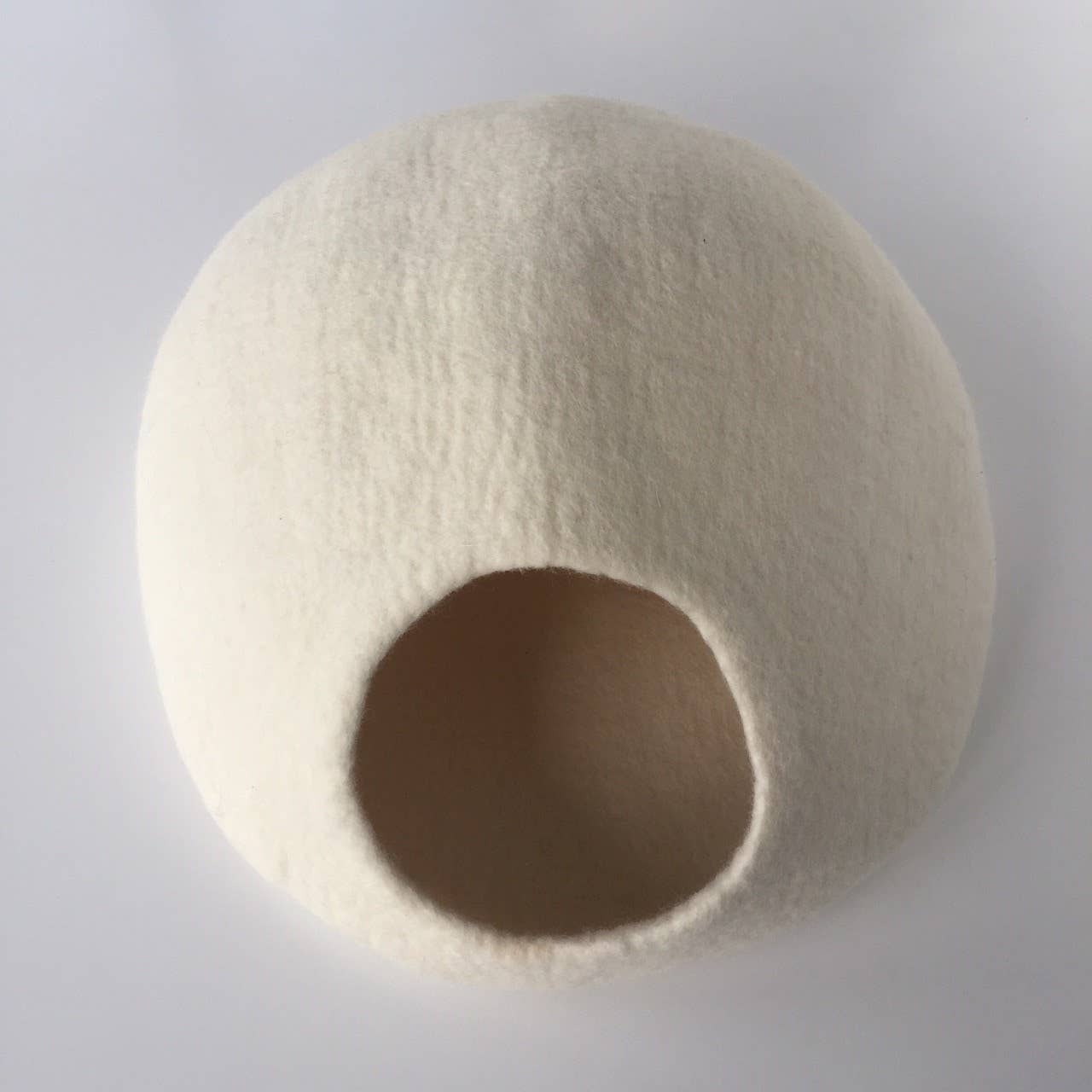 Solid Colour Wool Cocoon Basket