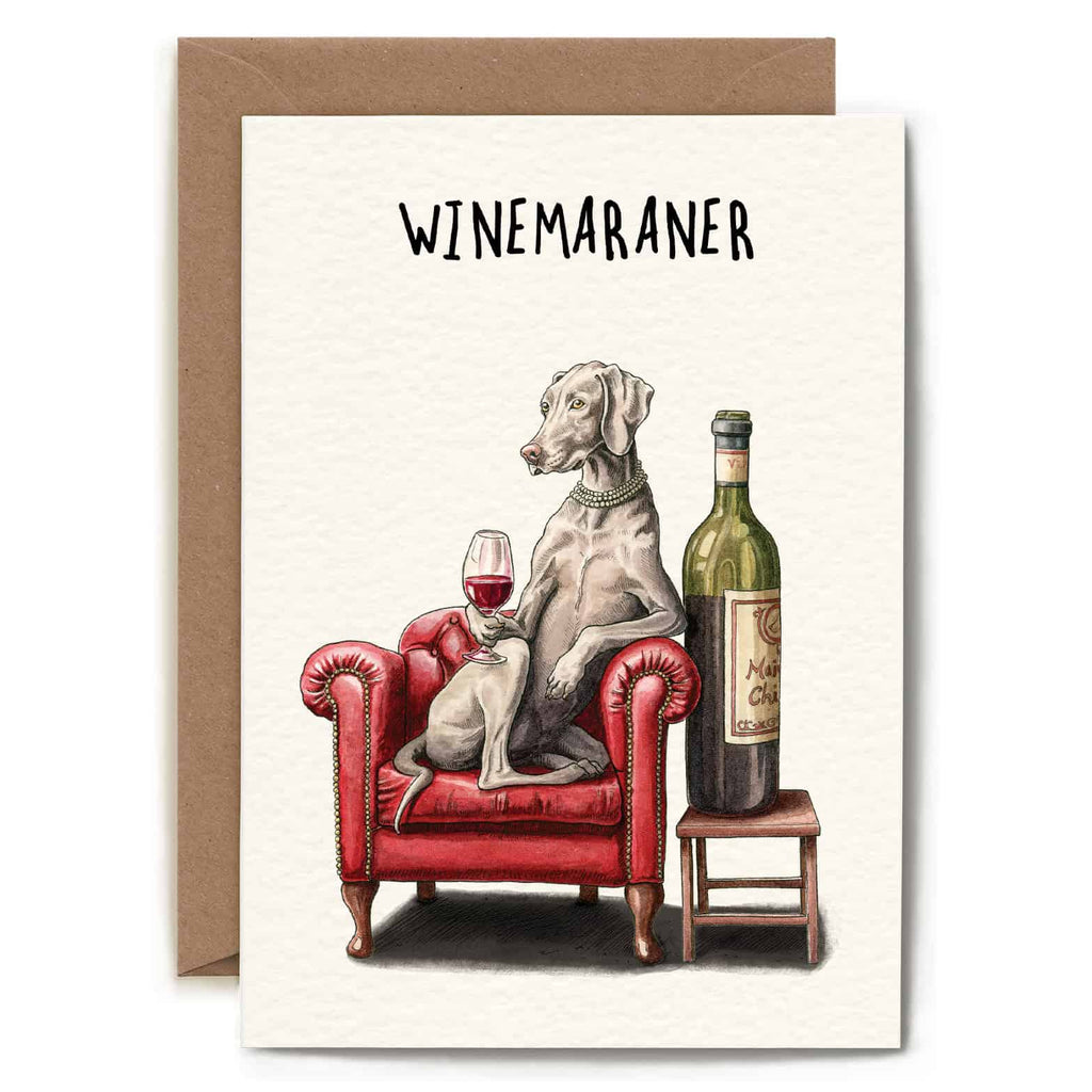 Winemaraner Card - Everyday Card - Funny