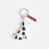 Mono Scattered Dot Dog Novelty Keyring