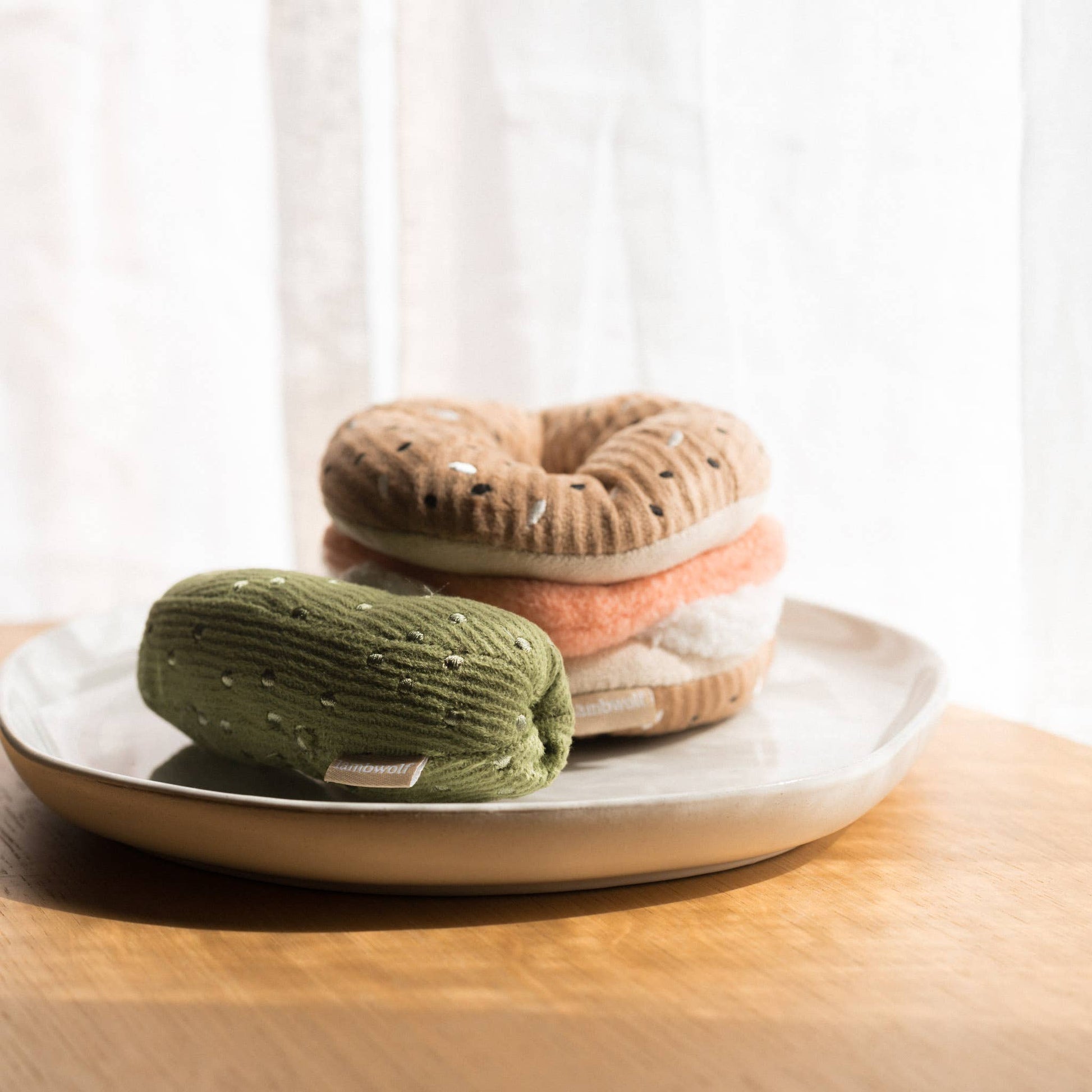 Bagel + Pickle enrichment dog toy